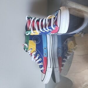 CONVERSE Patchwork Hi Unisex Shoes Mens 4 Womens 6 Rare